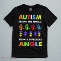 Autism Seeing The World From A Different Angle T-Shirt thumb 5