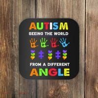 Autism Seeing The World From A Different Angle Coaster thumb 0
