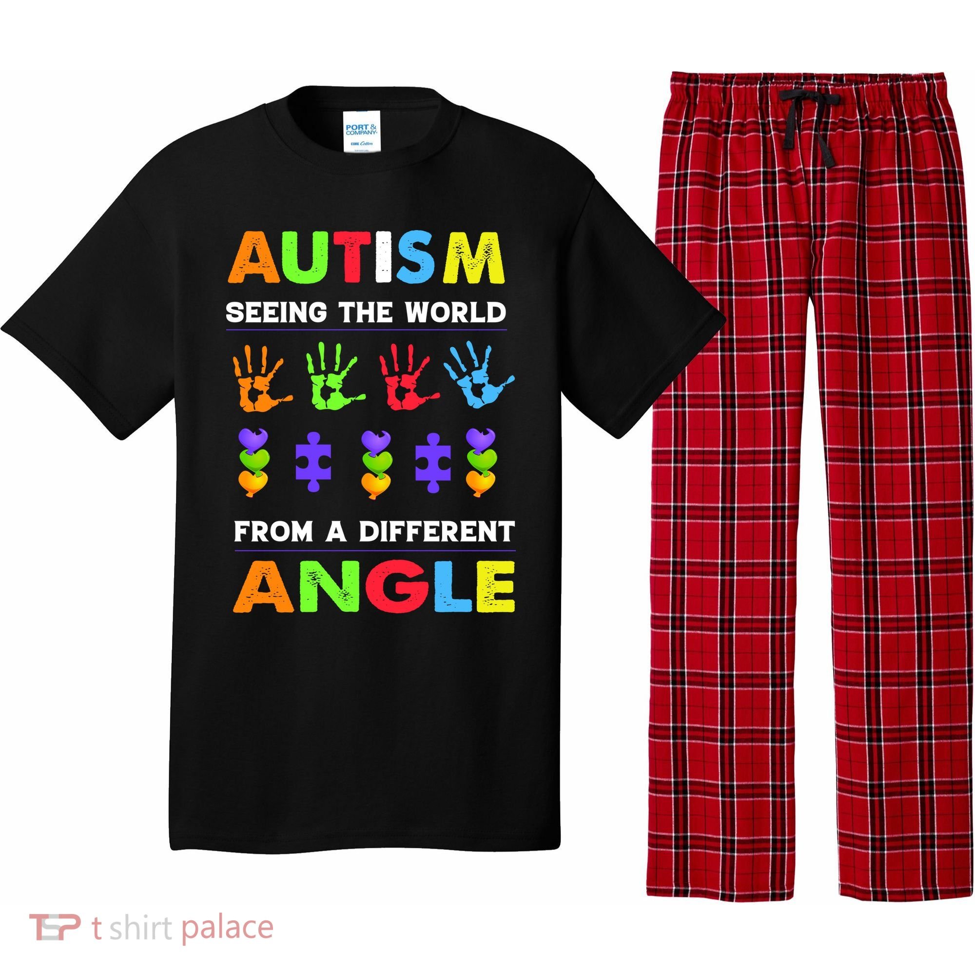 Autism Seeing The World From A Different Angle Pajama Set