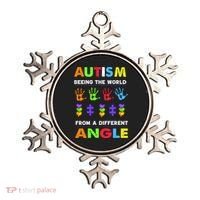 Autism Seeing The World From A Different Angle Ornament thumb 0