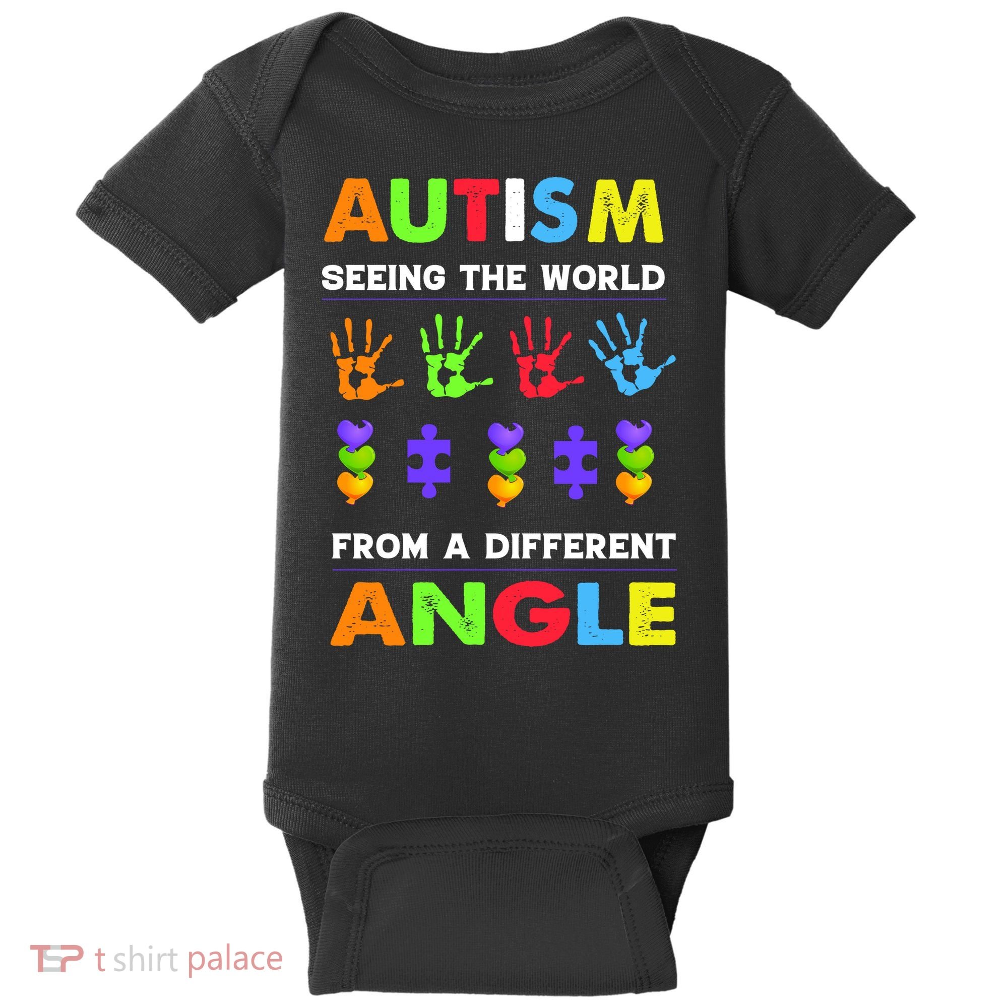 Autism Seeing The World From A Different Angle Baby Bodysuit