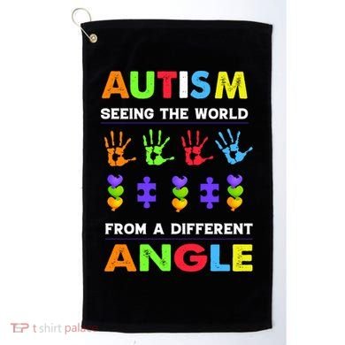 Autism Seeing The World From A Different Angle Golf Towel