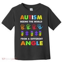 Autism Seeing The World From A Different Angle Toddler T-Shirt thumb 0