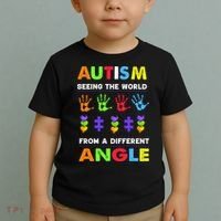 Autism Seeing The World From A Different Angle Toddler T-Shirt thumb 2