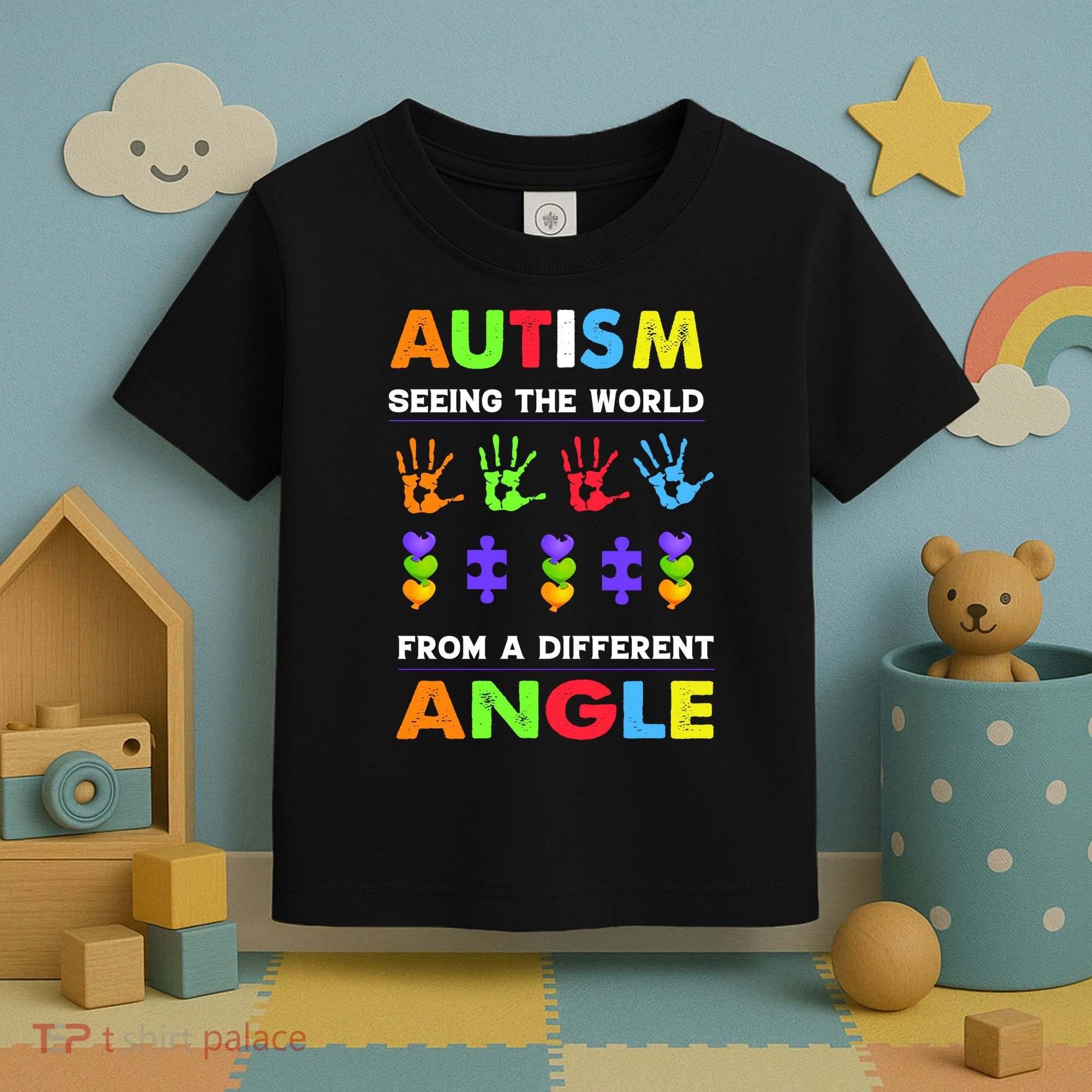 Autism Seeing The World From A Different Angle Toddler T-Shirt