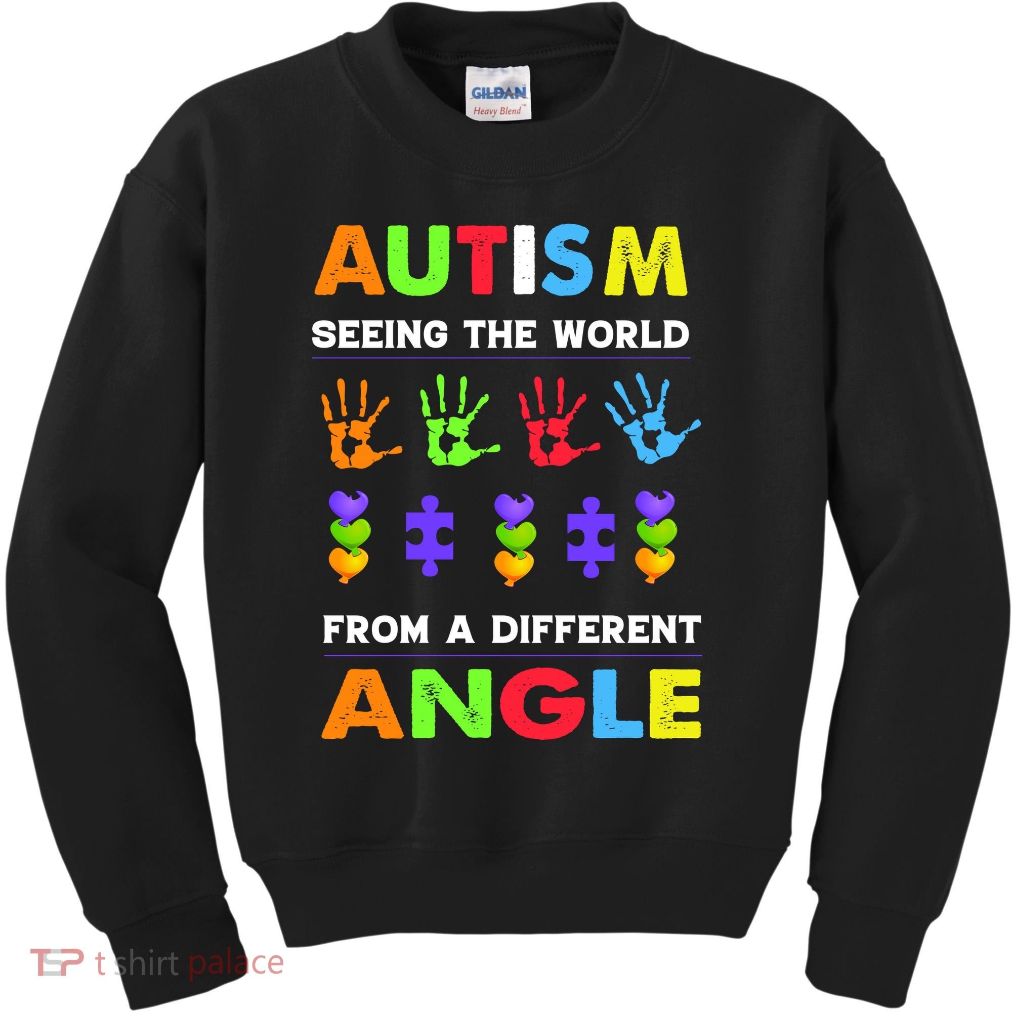 Autism Seeing The World From A Different Angle Kids Sweatshirt