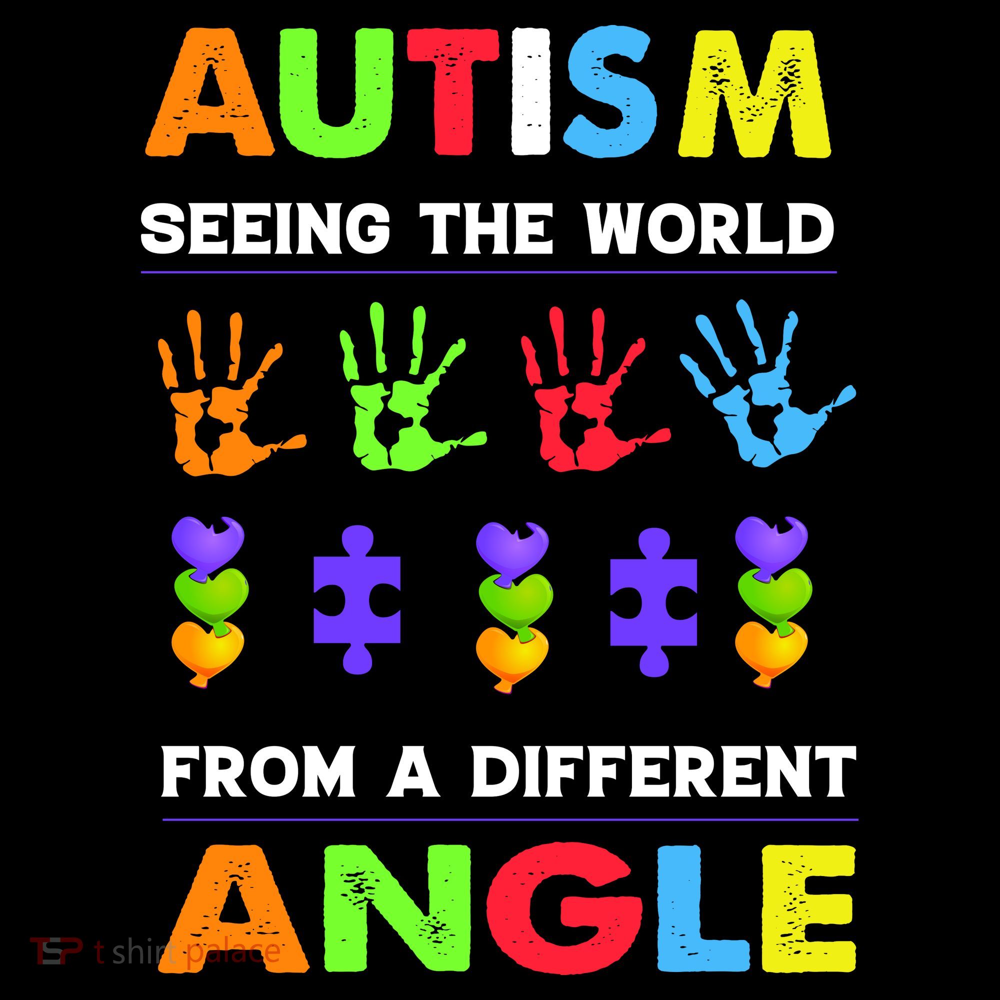 Autism Seeing The World From A Different Angle Kids Sweatshirt