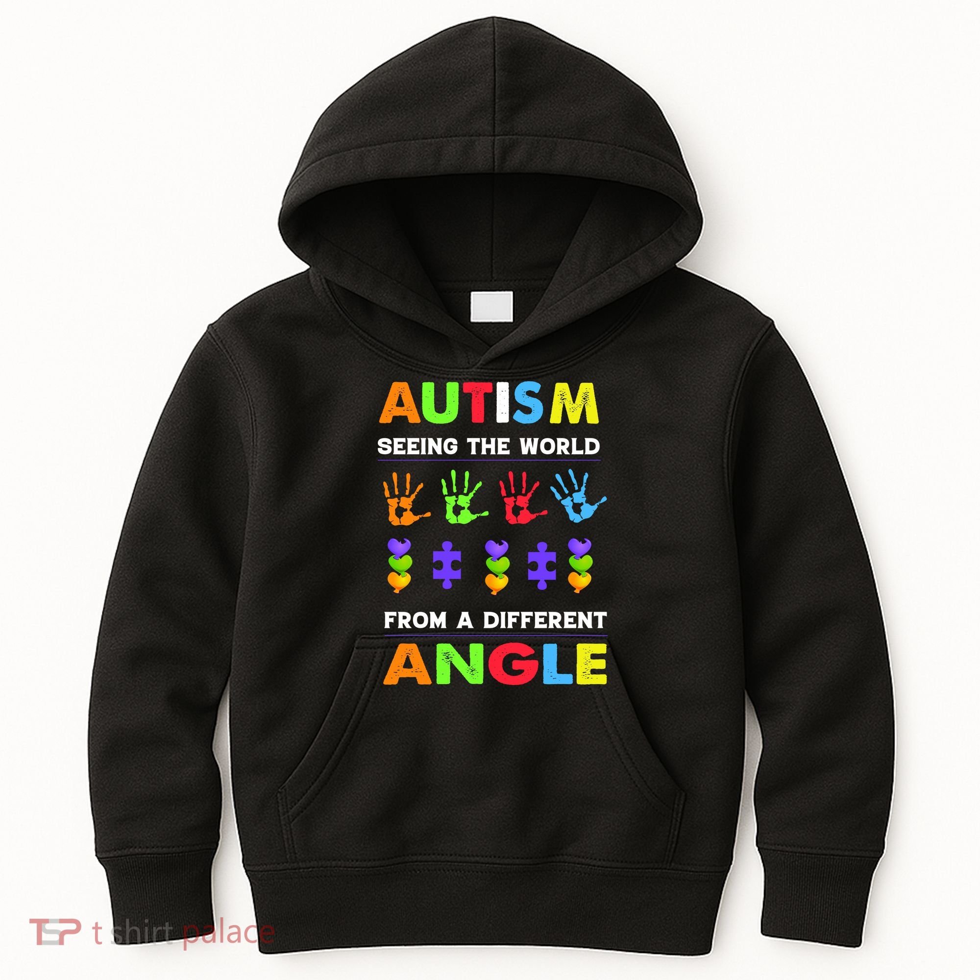 Autism Seeing The World From A Different Angle Kids Hoodie
