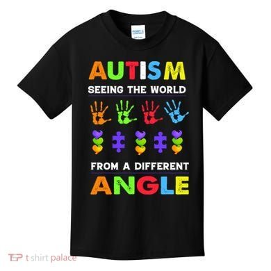 Autism Seeing The World From A Different Angle Kids T-Shirt