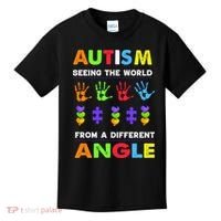 Autism Seeing The World From A Different Angle Kids T-Shirt thumb 0