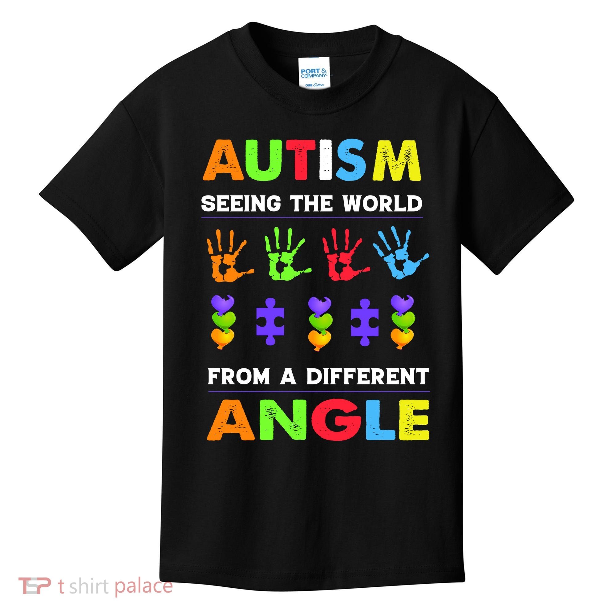 Autism Seeing The World From A Different Angle Kids T-Shirt