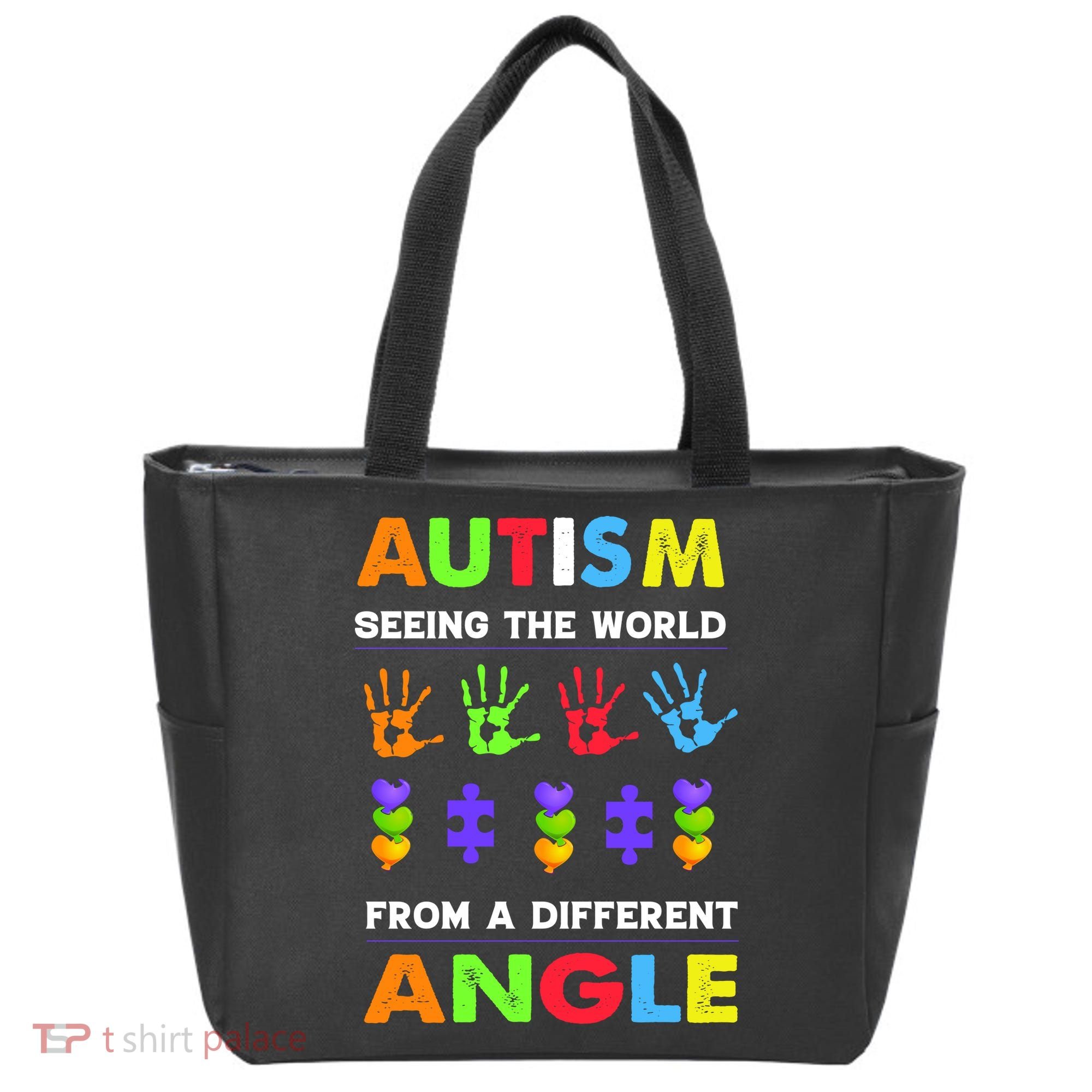 Autism Seeing The World From A Different Angle Tote Bag
