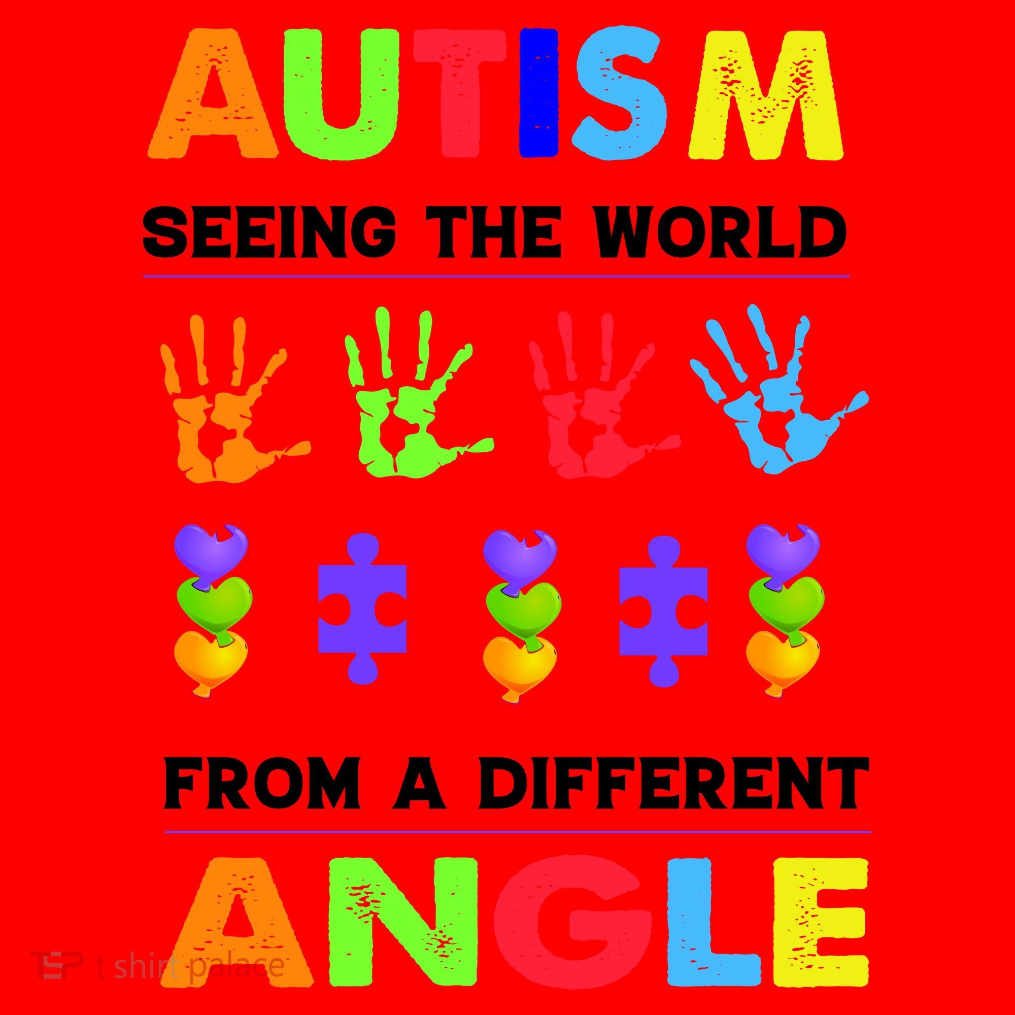 Autism Seeing The World From A Different Angle Santa Hat