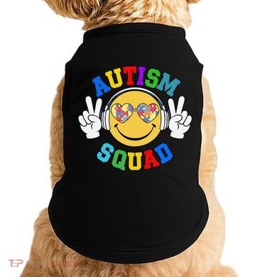 Autism Squad Team Support Inclusion And Awareness Doggie Tank