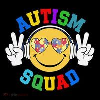 Autism Squad Team Support Inclusion And Awareness Backpack thumb 2