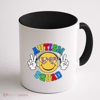 Autism Squad Team Support Inclusion And Awareness Coffee Mug thumb 1