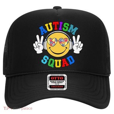 Autism Squad Team Support Inclusion And Awareness Hat