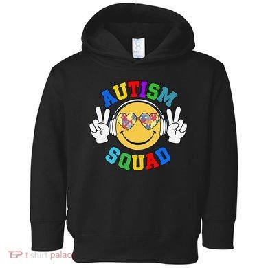 Autism Squad Team Support Inclusion And Awareness Toddler Hoodie