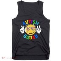 Autism Squad Team Support Inclusion And Awareness Tank Top thumb 0