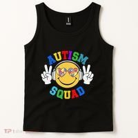 Autism Squad Team Support Inclusion And Awareness Tank Top thumb 2