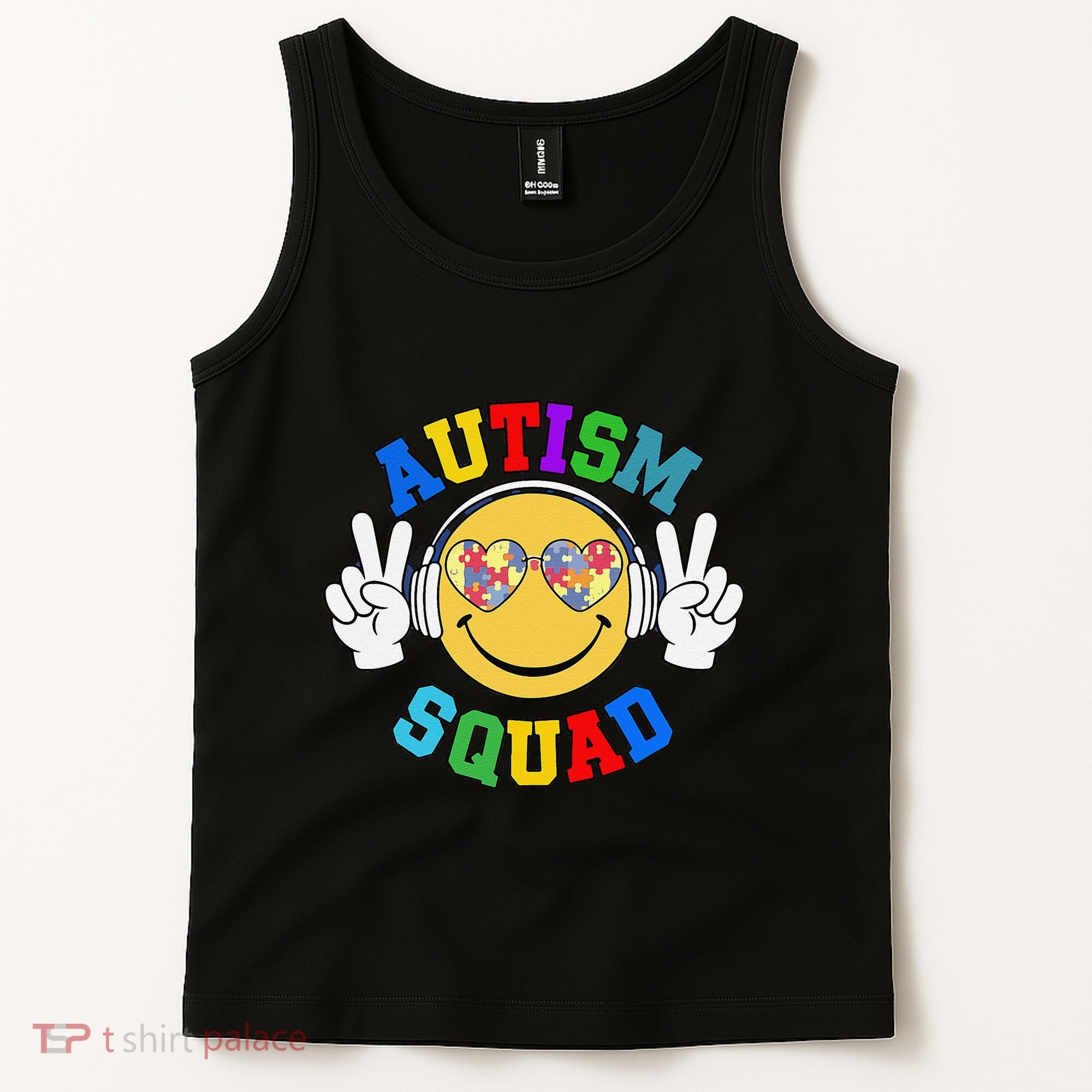 Autism Squad Team Support Inclusion And Awareness Tank Top