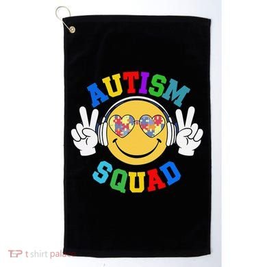Autism Squad Team Support Inclusion And Awareness Golf Towel