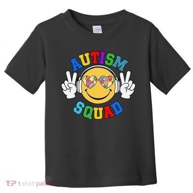 Autism Squad Team Support Inclusion And Awareness Toddler T-Shirt