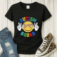 Autism Squad Team Support Inclusion And Awareness Women's T-Shirt thumb 3