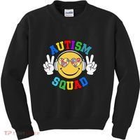 Autism Squad Team Support Inclusion And Awareness Kids Sweatshirt thumb 0