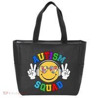 Autism Squad Team Support Inclusion And Awareness Tote Bag thumb 0