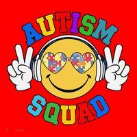 Autism Squad Team Support Inclusion And Awareness Santa Hat thumb 1
