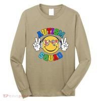 Autism Squad Team Support Inclusion And Awareness Long Sleeve Shirt thumb 0