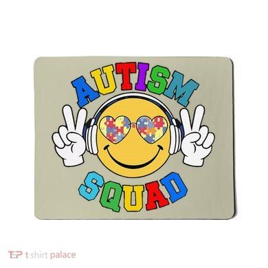 Autism Squad Team Support Inclusion And Awareness Mousepad