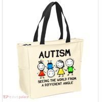 Autism Seeing The World From A Different Angle Autism Gifts Tote Bag thumb 2