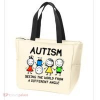 Autism Seeing The World From A Different Angle Autism Gifts Tote Bag thumb 3