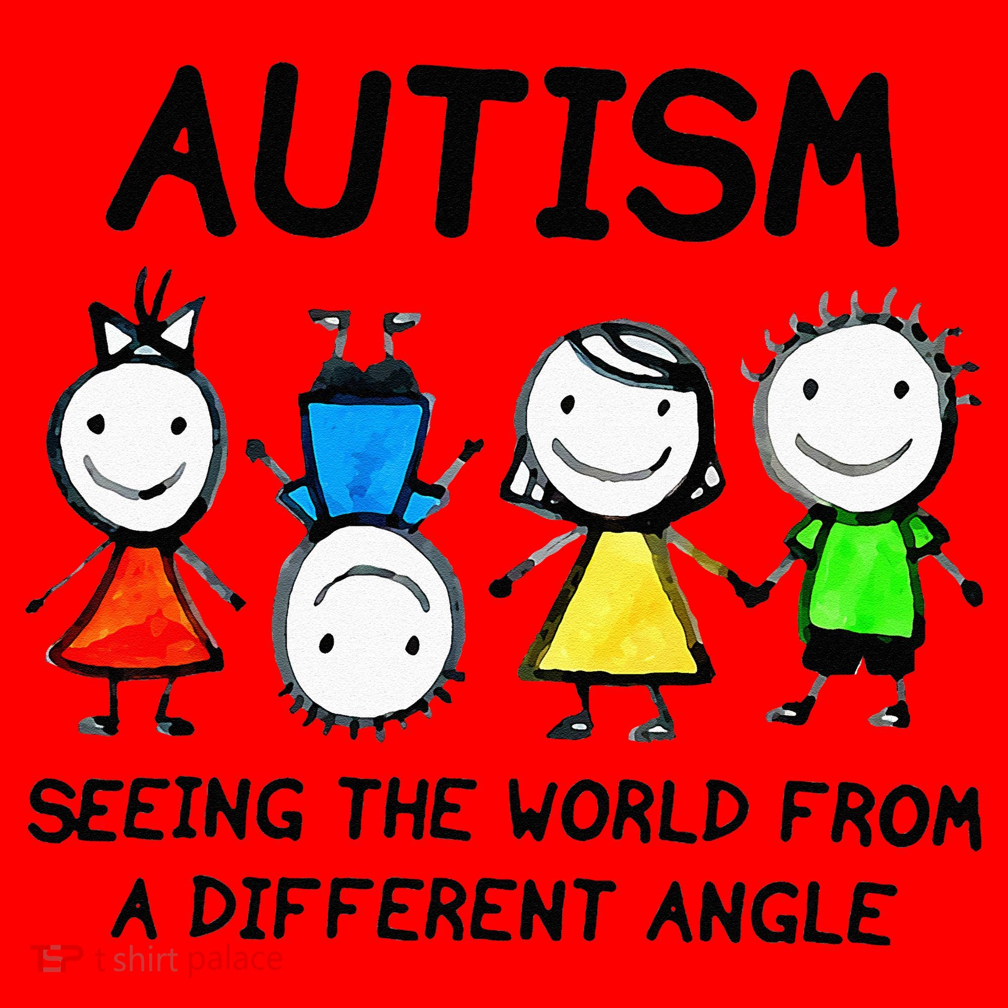 Autism Seeing The World From A Different Angle Autism Gifts Santa Hat