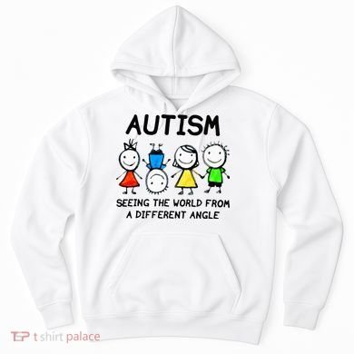 Autism Seeing The World From A Different Angle Autism Gifts Hoodie