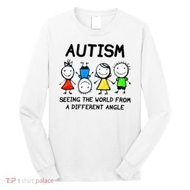 Autism Seeing The World From A Different Angle Autism Gifts Long Sleeve Shirt