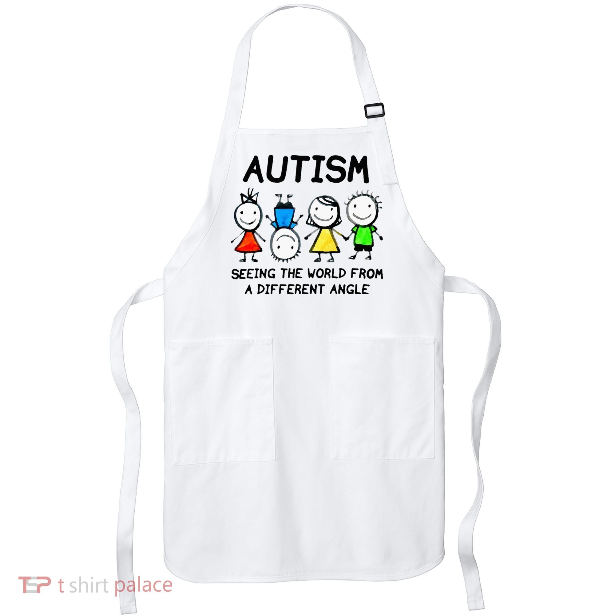 Autism Seeing The World From A Different Angle Autism Gifts Apron