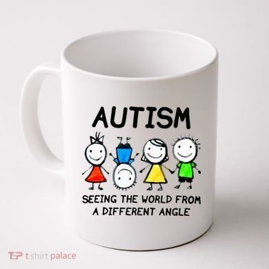 Autism Seeing The World From A Different Angle Autism Gifts Coffee Mug