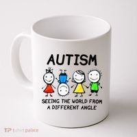 Autism Seeing The World From A Different Angle Autism Gifts Coffee Mug thumb 0