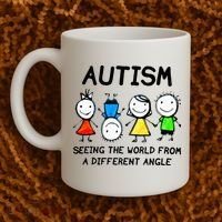 Autism Seeing The World From A Different Angle Autism Gifts Coffee Mug thumb 2