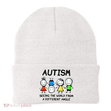 Autism Seeing The World From A Different Angle Autism Gifts Beanie