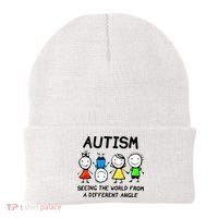 Autism Seeing The World From A Different Angle Autism Gifts Beanie thumb 0