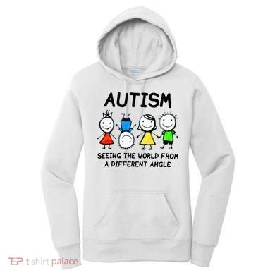 Autism Seeing The World From A Different Angle Autism Gifts Women's Hoodie