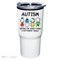 Autism Seeing The World From A Different Angle Autism Gifts Tumbler thumb 0