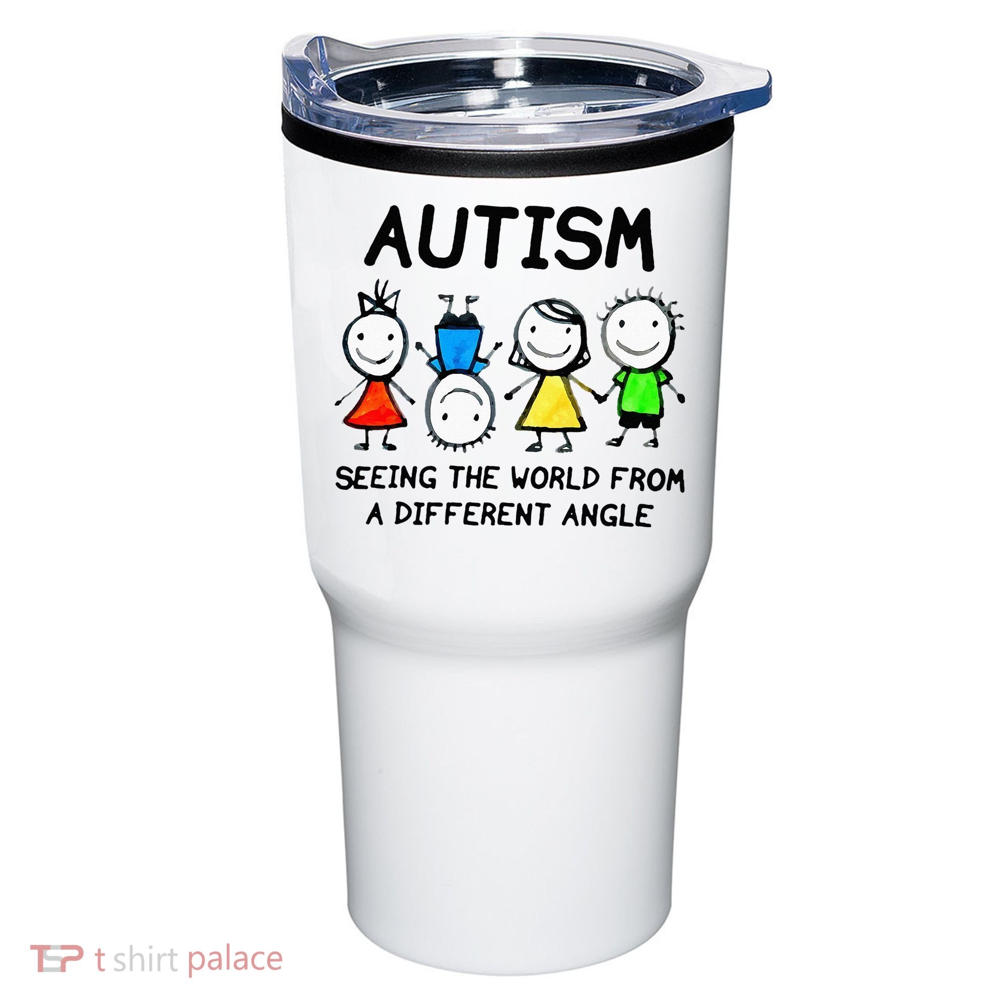 Autism Seeing The World From A Different Angle Autism Gifts Tumbler