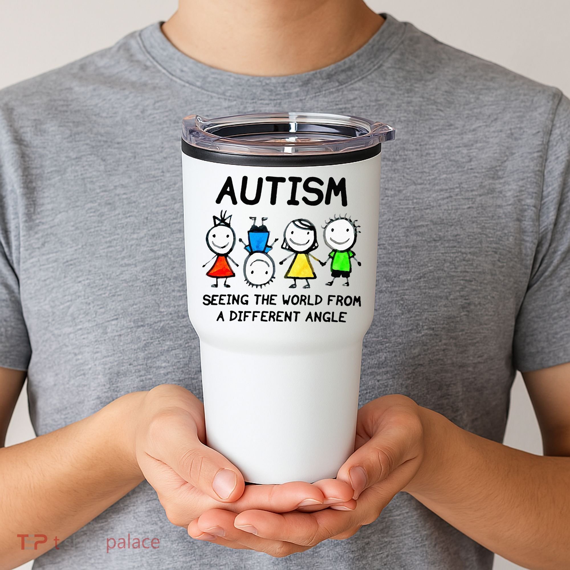 Autism Seeing The World From A Different Angle Autism Gifts Tumbler