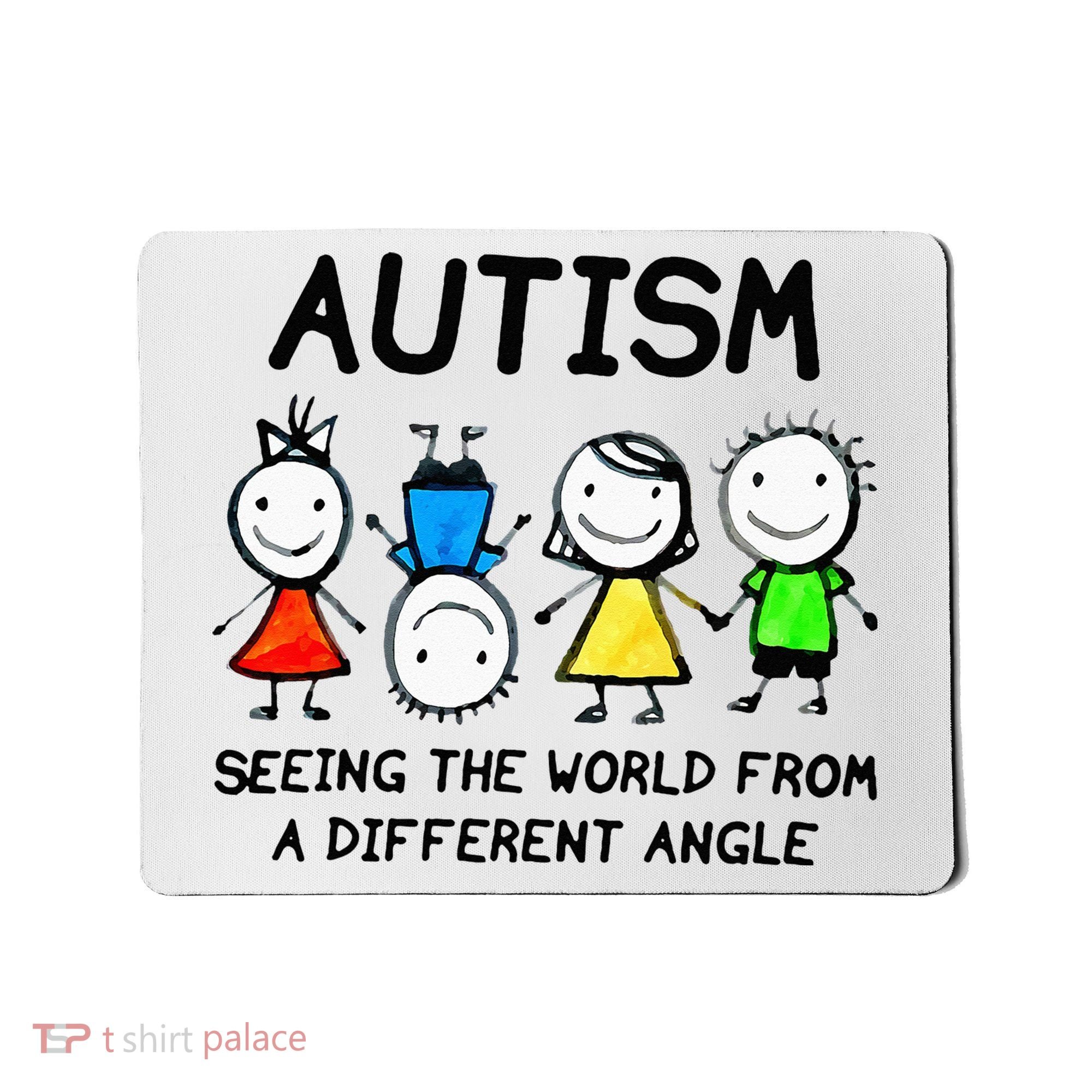 Autism Seeing The World From A Different Angle Autism Gifts Mousepad