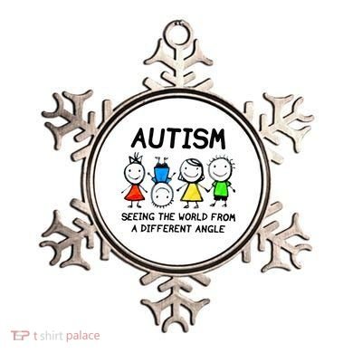 Autism Seeing The World From A Different Angle Autism Gifts Ornament